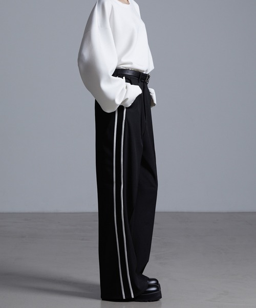 ドレープモード ワイドトラックパンツ【セットアップ対応】（スラックス）｜Loose/ルース（ルース）
