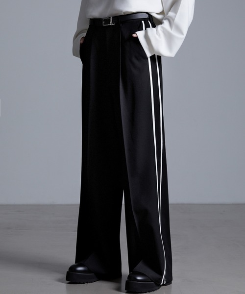 ドレープモード ワイドトラックパンツ【セットアップ対応】（スラックス）｜Loose/ルース（ルース）
