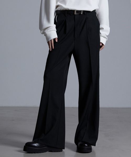 ドレープモード ワイドトラックパンツ【セットアップ対応】（スラックス）｜Loose/ルース（ルース）