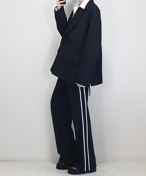 ドレープモード ワイドトラックパンツ【セットアップ対応】（スラックス）｜Loose/ルース（ルース）