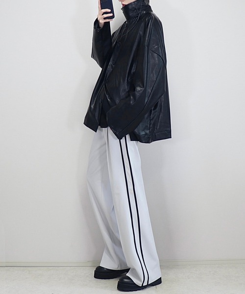 ドレープモード ワイドトラックパンツ【セットアップ対応】（スラックス）｜Loose/ルース（ルース）