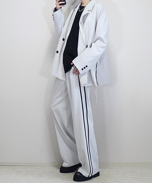 ドレープモード ワイドトラックパンツ【セットアップ対応】（スラックス）｜Loose/ルース（ルース）