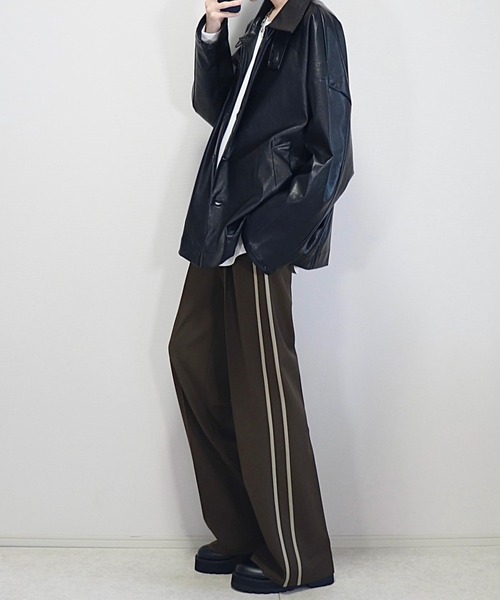 ドレープモード ワイドトラックパンツ【セットアップ対応】（スラックス）｜Loose/ルース（ルース）