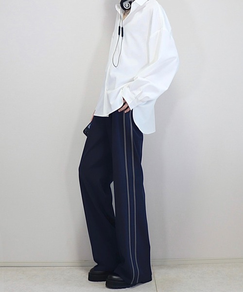 ドレープモード ワイドトラックパンツ【セットアップ対応】（スラックス）｜Loose/ルース（ルース）