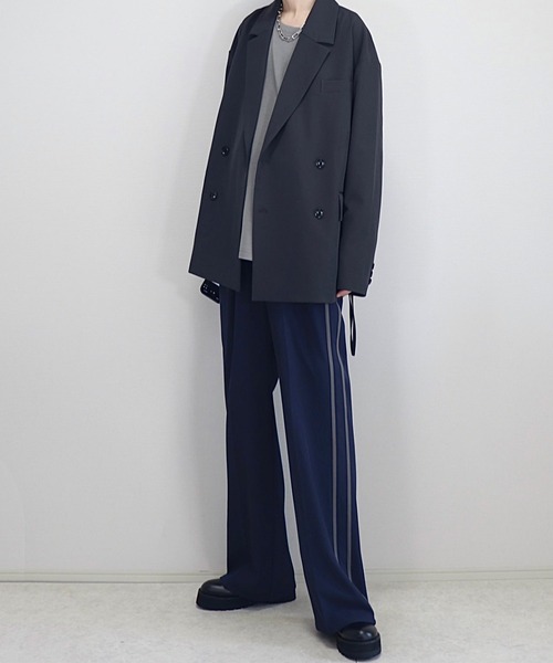 ドレープモード ワイドトラックパンツ【セットアップ対応】（スラックス）｜Loose/ルース（ルース）