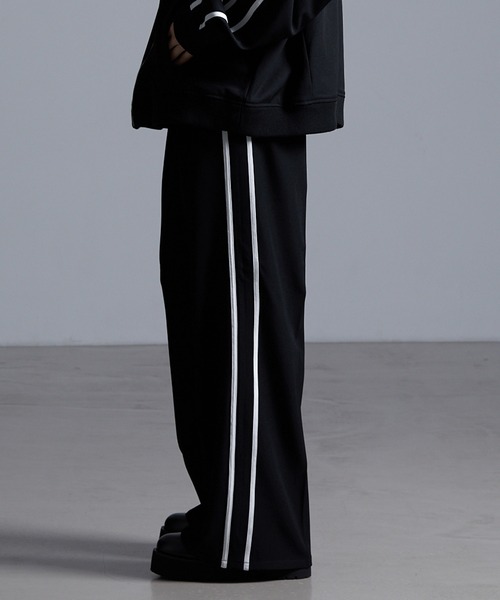 ドレープモード ワイドトラックパンツ【セットアップ対応】（スラックス）｜Loose/ルース（ルース）