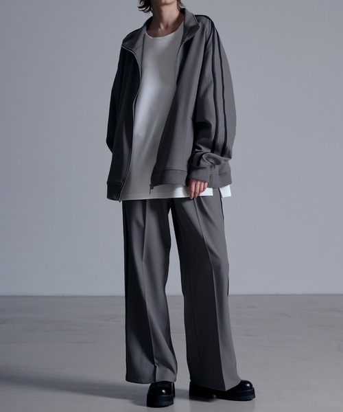ドレープモード ワイドトラックパンツ【セットアップ対応】（スラックス）｜Loose/ルース（ルース）