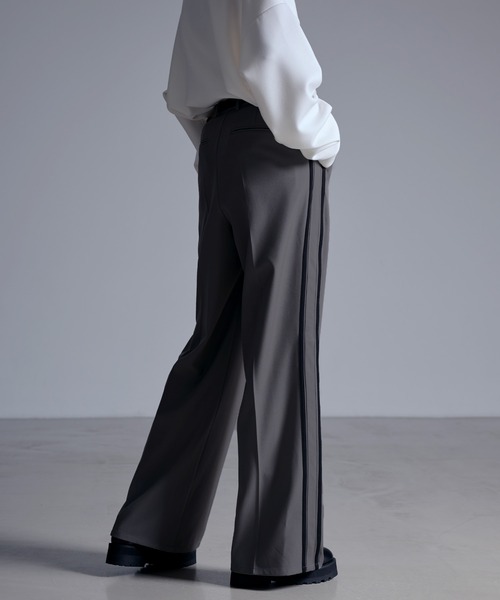 ドレープモード ワイドトラックパンツ【セットアップ対応】（スラックス）｜Loose/ルース（ルース）