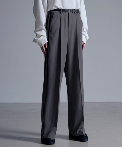 ドレープモード ワイドトラックパンツ【セットアップ対応】（スラックス）｜Loose/ルース（ルース）