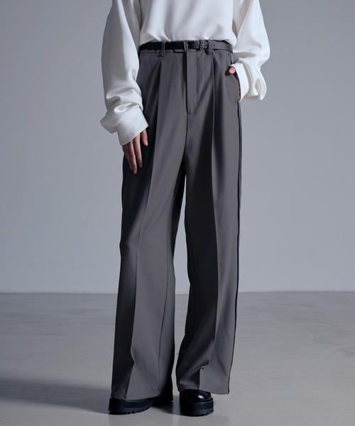 ドレープモード ワイドトラックパンツ【セットアップ対応】（スラックス）｜Loose/ルース（ルース）