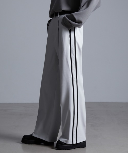 ドレープモード ワイドトラックパンツ【セットアップ対応】（スラックス）｜Loose/ルース（ルース）