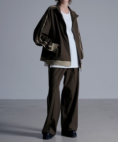 ドレープモード ワイドトラックパンツ【セットアップ対応】（スラックス）｜Loose/ルース（ルース）