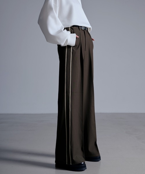 ドレープモード ワイドトラックパンツ【セットアップ対応】（スラックス）｜Loose/ルース（ルース）