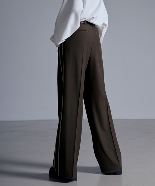 ドレープモード ワイドトラックパンツ【セットアップ対応】（スラックス）｜Loose/ルース（ルース）