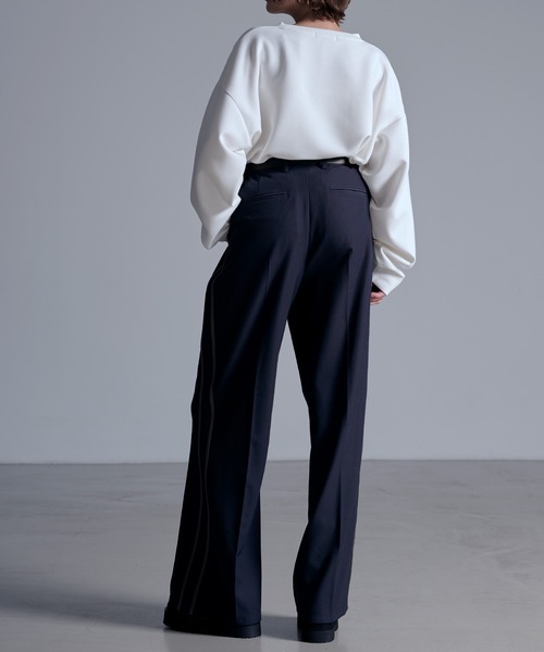 ドレープモード ワイドトラックパンツ【セットアップ対応】（スラックス）｜Loose/ルース（ルース）