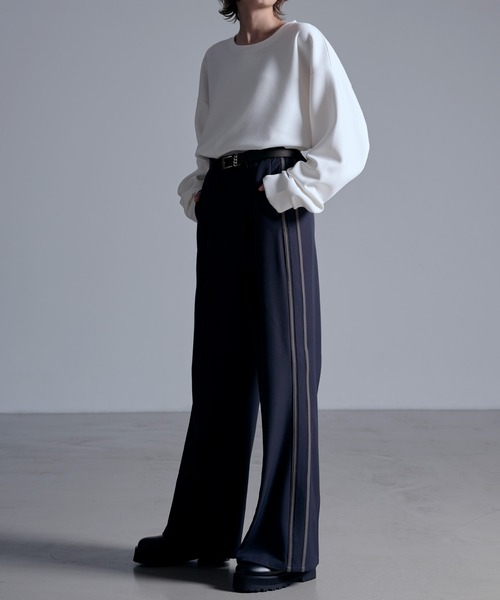 ドレープモード ワイドトラックパンツ【セットアップ対応】（スラックス）｜Loose/ルース（ルース）