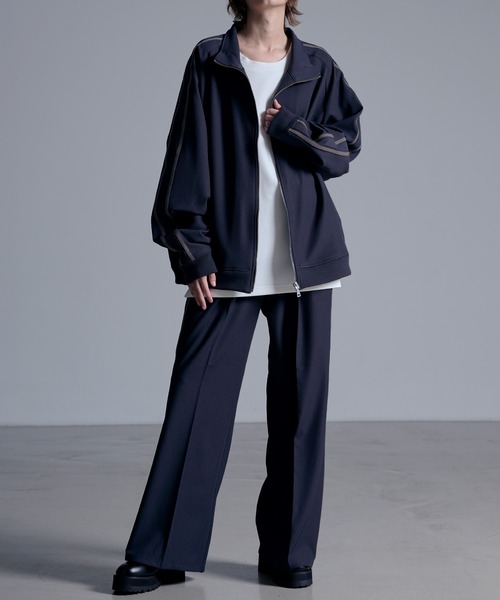 ドレープモード ワイドトラックパンツ【セットアップ対応】（スラックス）｜Loose/ルース（ルース）