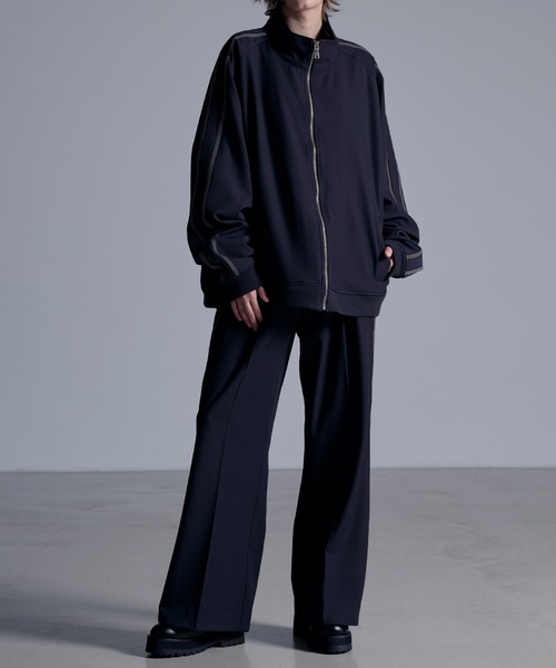 ドレープモード ワイドトラックパンツ【セットアップ対応】（スラックス）｜Loose/ルース（ルース）