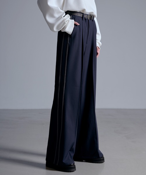 ドレープモード ワイドトラックパンツ【セットアップ対応】（スラックス）｜Loose/ルース（ルース）