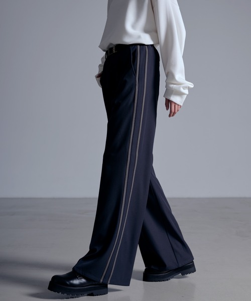 ドレープモード ワイドトラックパンツ【セットアップ対応】（スラックス）｜Loose/ルース（ルース）