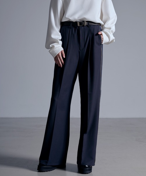 ドレープモード ワイドトラックパンツ【セットアップ対応】（スラックス）｜Loose/ルース（ルース）