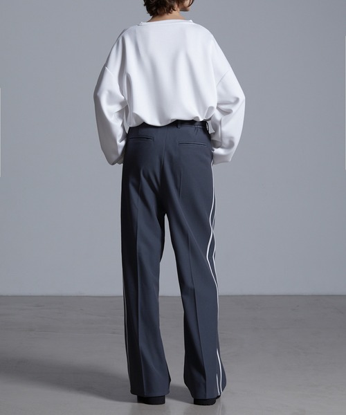 ドレープモード ワイドトラックパンツ【セットアップ対応】（スラックス）｜Loose/ルース（ルース）