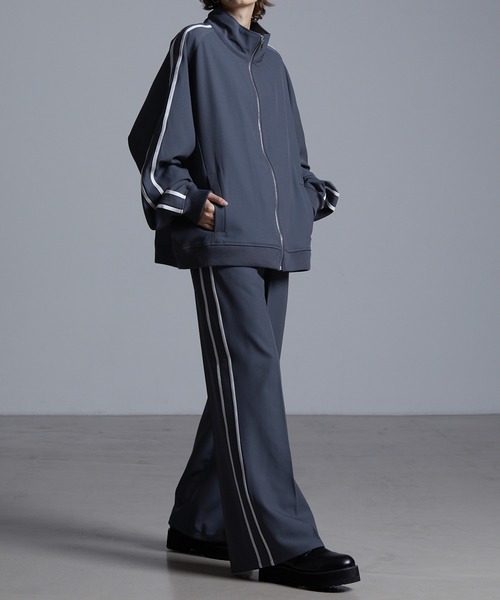 ドレープモード ワイドトラックパンツ【セットアップ対応】（スラックス）｜Loose/ルース（ルース）