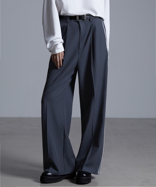 ドレープモード ワイドトラックパンツ【セットアップ対応】（スラックス）｜Loose/ルース（ルース）