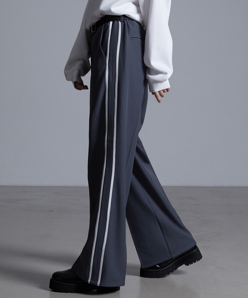 ドレープモード ワイドトラックパンツ【セットアップ対応】（スラックス）｜Loose/ルース（ルース）