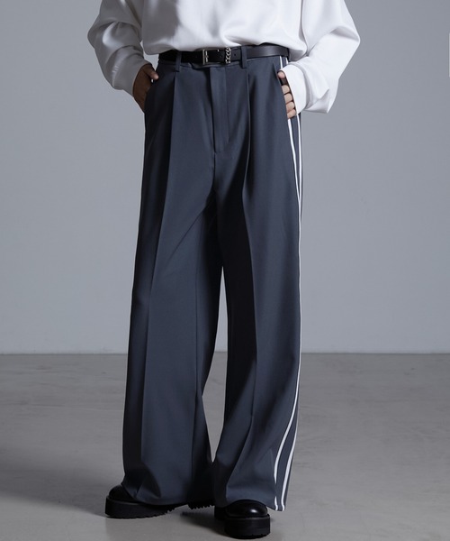 ドレープモード ワイドトラックパンツ【セットアップ対応】（スラックス）｜Loose/ルース（ルース）