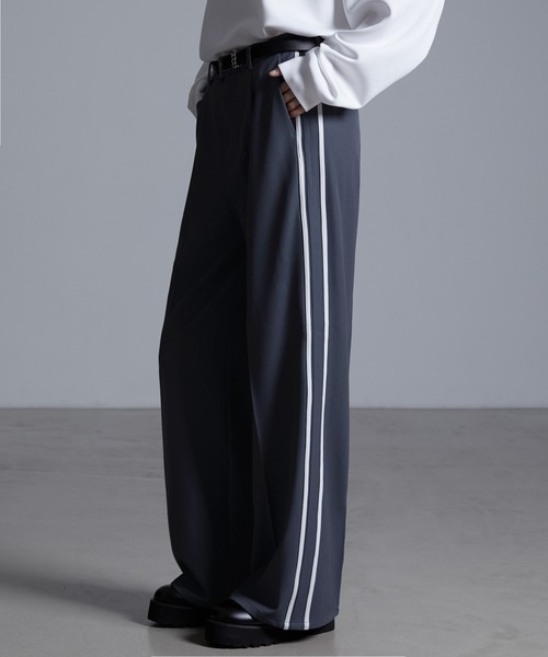 ドレープモード ワイドトラックパンツ【セットアップ対応】（スラックス）｜Loose/ルース（ルース）