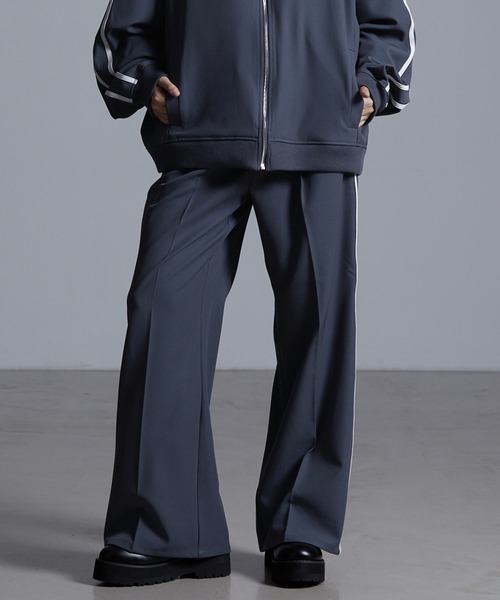 ドレープモード ワイドトラックパンツ【セットアップ対応】（スラックス）｜Loose/ルース（ルース）