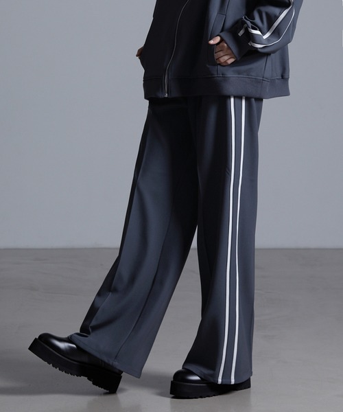 ドレープモード ワイドトラックパンツ【セットアップ対応】（スラックス）｜Loose/ルース（ルース）