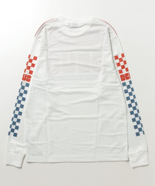DEUS EX MACHINA(デウスエクスマキナ)の「ECHO MOTO JERSEY 長袖モトクロスジャージ リラックスフィット メッシュ素材(Tシャツ/カットソー・メンズ・オフホワイト・LARGE/MEDIUM/X-LARGE/SMALL)」の3枚目の写真