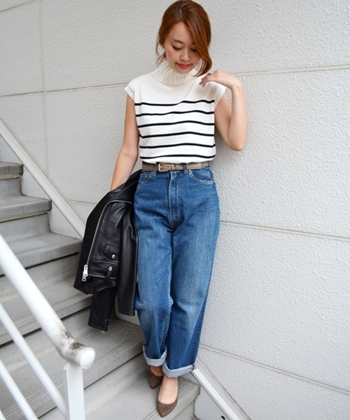 SHIPS for women（シップスフォーウィメン）の「ダブルライダースレザージャケット◇（ライダースジャケット・レディース・ブラック・38/36）」の8枚目の写真