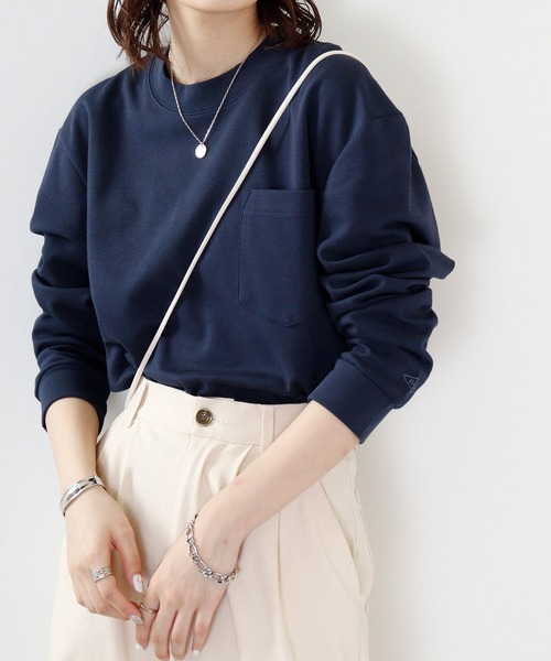 BALL(ボール)の「BALL 吸汗速乾 コットンスムースBIGサイズ長袖Tシャツ(Tシャツ/カットソー・メンズ・ブルー/ホワイト/ブラック/ネイビー/チャコール/グレイッシュベージュ・LL/L/M)」の1枚目の写真
