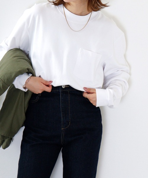 BALL(ボール)の「BALL 吸汗速乾 コットンスムースBIGサイズ長袖Tシャツ(Tシャツ/カットソー・メンズ・ブルー/ホワイト/ブラック/ネイビー/チャコール/グレイッシュベージュ・LL/L/M)」の2枚目の写真