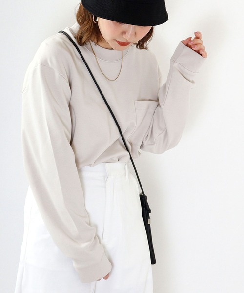 BALL(ボール)の「BALL 吸汗速乾 コットンスムースBIGサイズ長袖Tシャツ(Tシャツ/カットソー・メンズ・ブルー/ホワイト/ブラック/ネイビー/チャコール/グレイッシュベージュ・LL/L/M)」の5枚目の写真