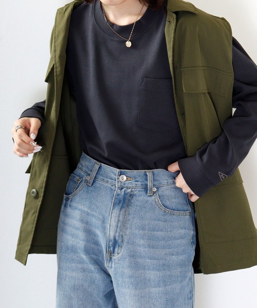 BALL(ボール)の「BALL 吸汗速乾 コットンスムースBIGサイズ長袖Tシャツ(Tシャツ/カットソー・メンズ・ブルー/ホワイト/ブラック/ネイビー/チャコール/グレイッシュベージュ・LL/L/M)」の4枚目の写真