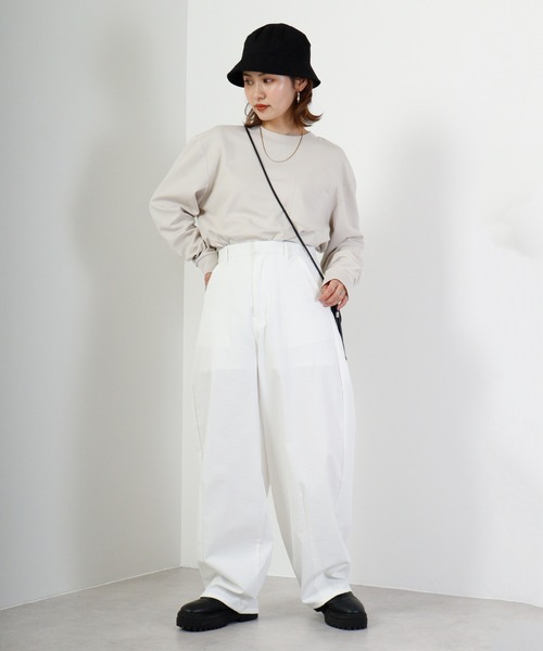 BALL(ボール)の「BALL 吸汗速乾 コットンスムースBIGサイズ長袖Tシャツ(Tシャツ/カットソー・メンズ・ブルー/ホワイト/ブラック/ネイビー/チャコール/グレイッシュベージュ・LL/L/M)」の16枚目の写真