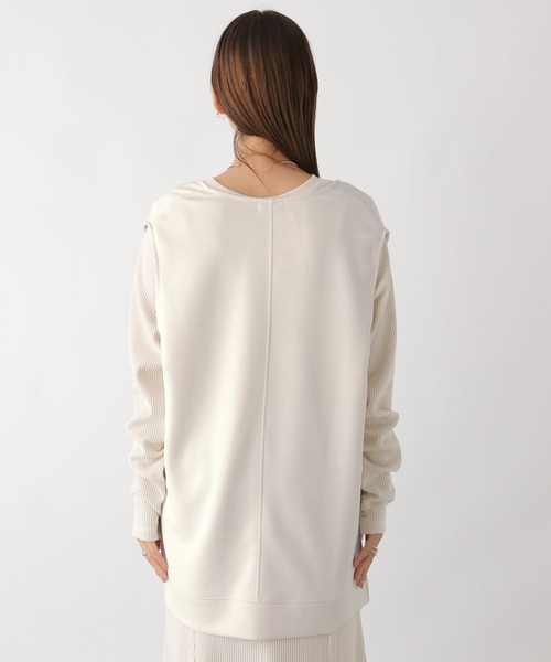 LEPSIM(レプシィム)の「Vネックベストプルオーバー 961522(Tシャツ/カットソー・レディース・ブラック/アイボリー・FREE)」の14枚目の写真