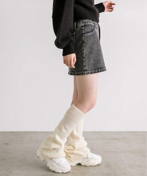 OLIVE des OLIVE（オリーブデオリーブ）の「ダブルウエストミニスカート　1032010080（スカート・レディース・ブルー/スミクロ/ブラック・FREE）」の17枚目の写真