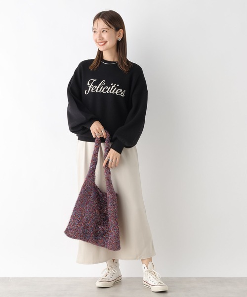 LEPSIM（レプシィム）の「12ゲージアソートロゴプルオーバー　971251（ニット/セーター・レディース・グレー/ブラック/オフホワイト・FREE）」の8枚目の写真