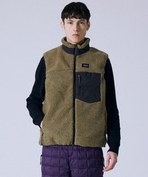 【UNISEX】TAION/タイオン マウンテンリバーシブルダウン×ボアベスト