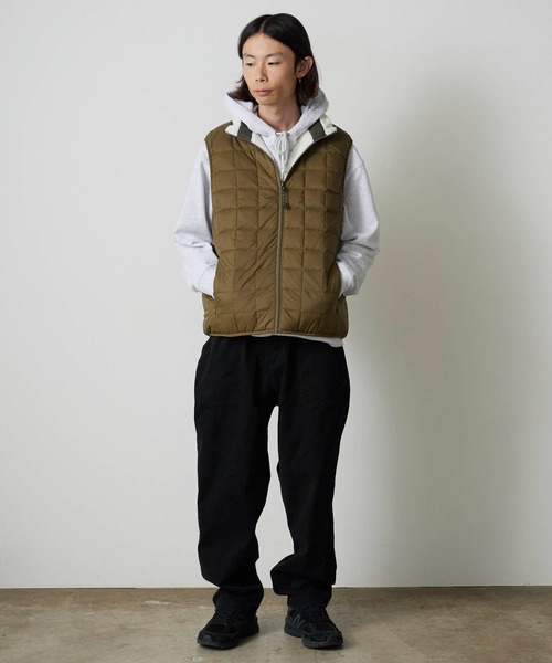タイオン マウンテン リバーシブル ダウンxボアベスト オリーブ　Sサイズ 楽天市場】【公式】TAION（タイオン）マウンテン リバーシブル ダウン