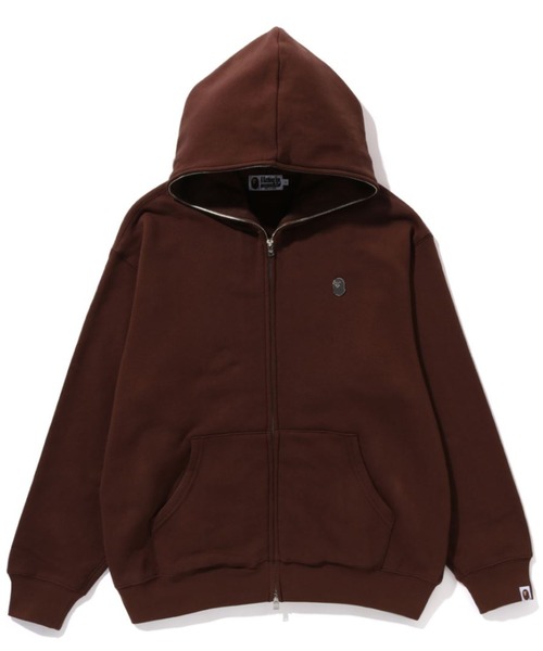 A BATHING APE(アベイシングエイプ)の「METAL ONE POINT FULL ZIP HOODIE M(パーカー・メンズ・ピンク/グレー/アイボリー/サックスブルー/ブラック/ブラウン・MEDIUM/LARGE/X-LARGE/SMALL)」の5枚目の写真