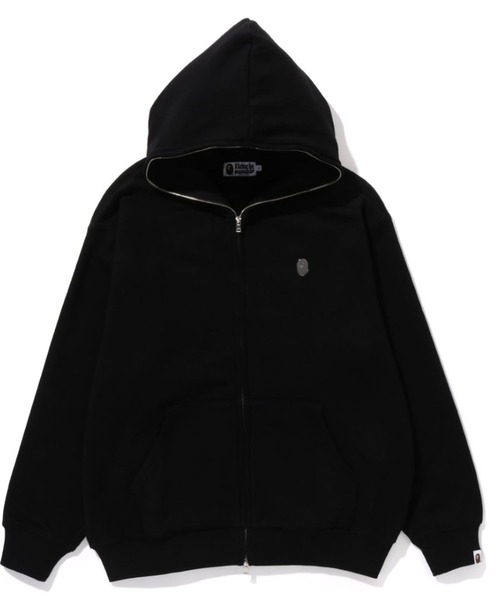 A BATHING APE(アベイシングエイプ)の「METAL ONE POINT FULL ZIP HOODIE M(パーカー・メンズ・ピンク/グレー/アイボリー/サックスブルー/ブラック/ブラウン・MEDIUM/LARGE/X-LARGE/SMALL)」の3枚目の写真
