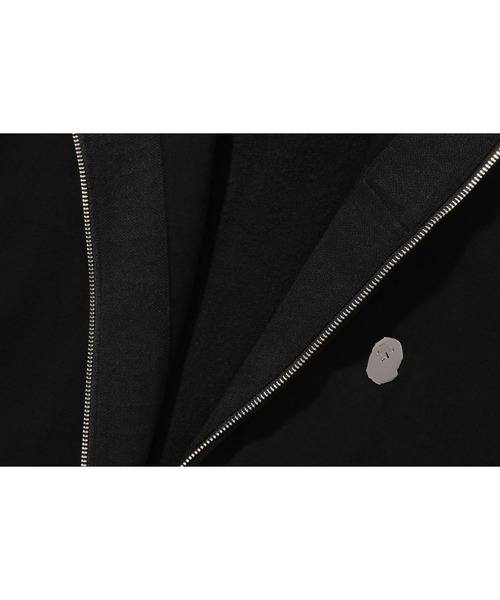 A BATHING APE(アベイシングエイプ)の「METAL ONE POINT FULL ZIP HOODIE M(パーカー・メンズ・ピンク/グレー/アイボリー/サックスブルー/ブラック/ブラウン・MEDIUM/LARGE/X-LARGE/SMALL)」の14枚目の写真