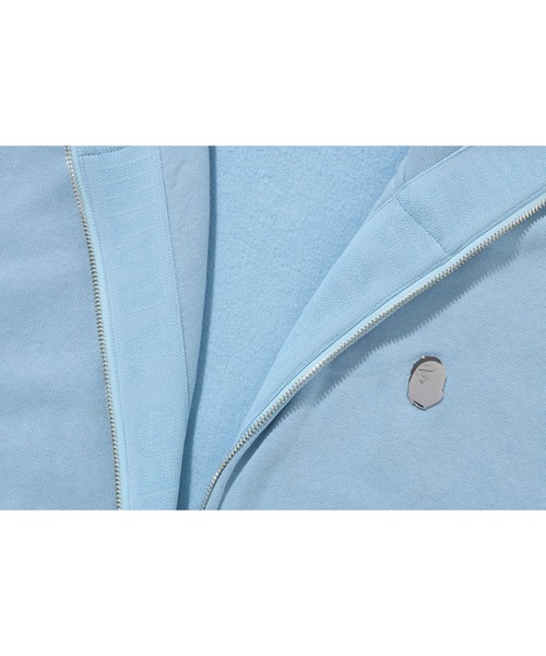A BATHING APE(アベイシングエイプ)の「METAL ONE POINT FULL ZIP HOODIE M(パーカー・メンズ・ピンク/グレー/アイボリー/サックスブルー/ブラック/ブラウン・MEDIUM/LARGE/X-LARGE/SMALL)」の17枚目の写真