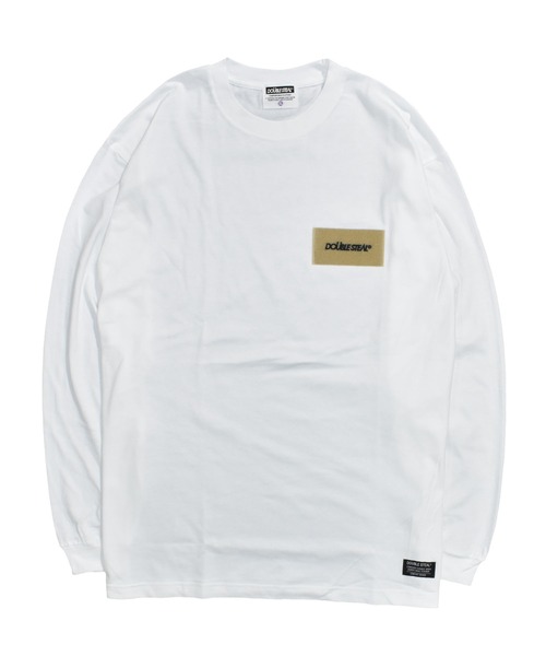 DOUBLE STEAL(ダブルスティール)の「ベルクロ 長袖Tシャツ(Tシャツ/カットソー・メンズ・ブラック/ホワイト/ホワイト系その他・MEDIUM/XX-LARGE/LARGE/X-LARGE)」の1枚目の写真